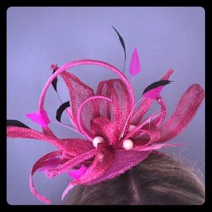 Hot Pink Fascinator Headband